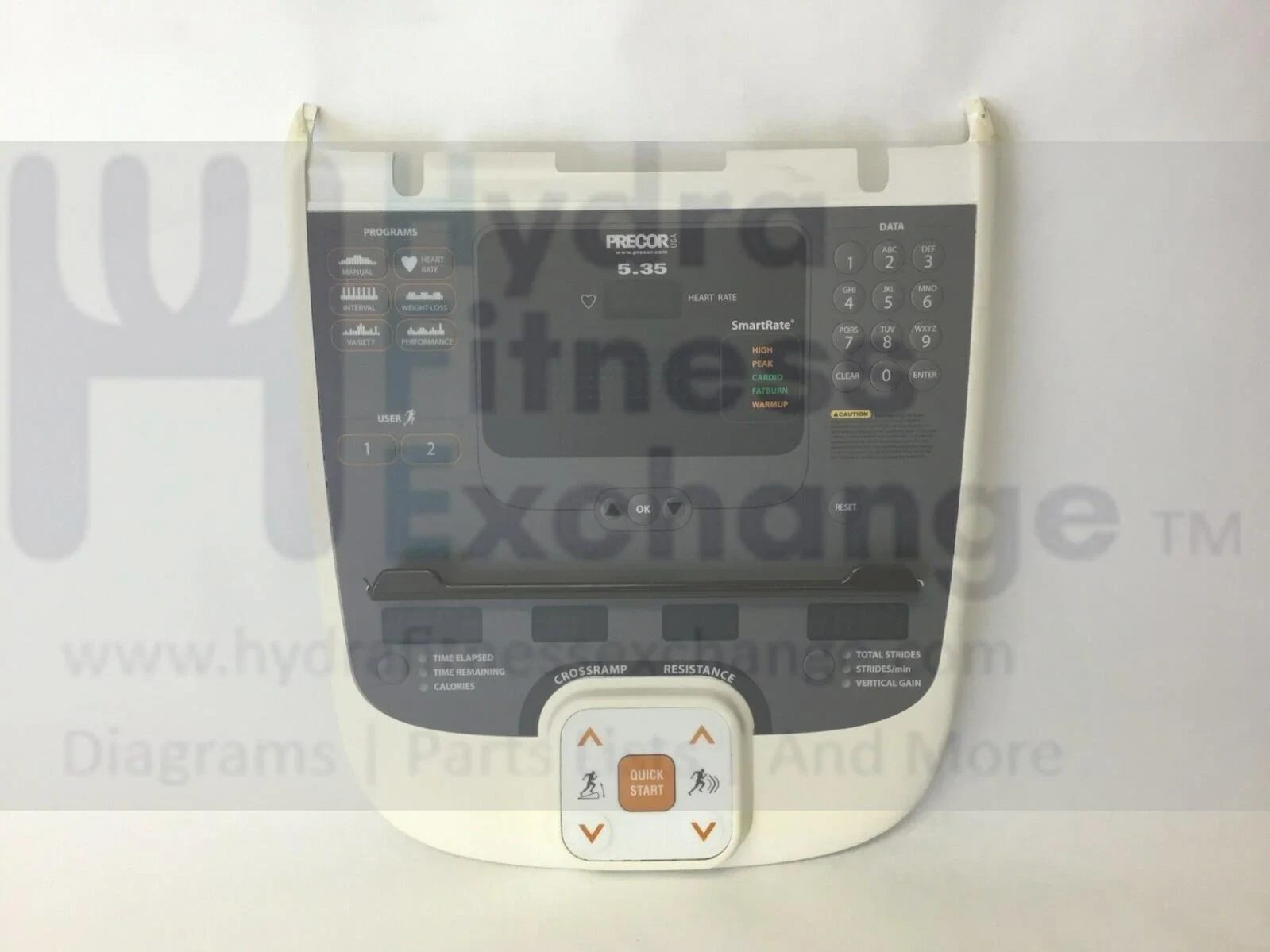 Precor Elliptical Display Console Assembly PPP000000057033101