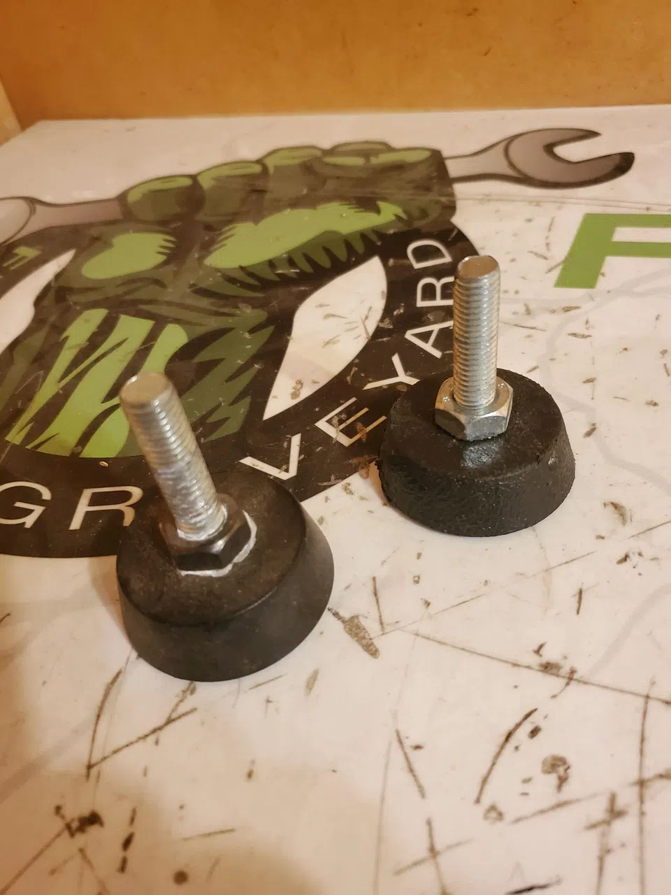 Star Trac TReadmill Leveling Feet Pair Used ref.