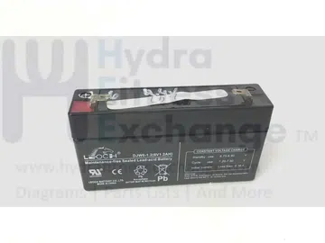 Star Trac Upright Stepper Lead Acid Battery DJW6-1.2(6V1.2AH) 800-3102