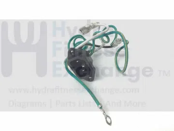 Used AFG Merit Horizon Fitness Treadmill Power Entry Socket Input Module 066244-A