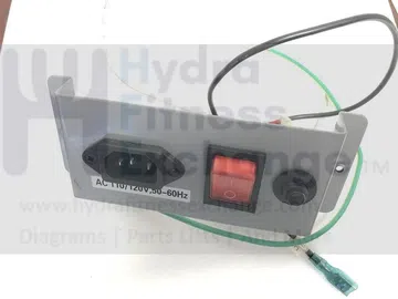 AFG Horizon Fitness 13.0AT T4 (TM264) Treadmill Power Entry Plate Assembly