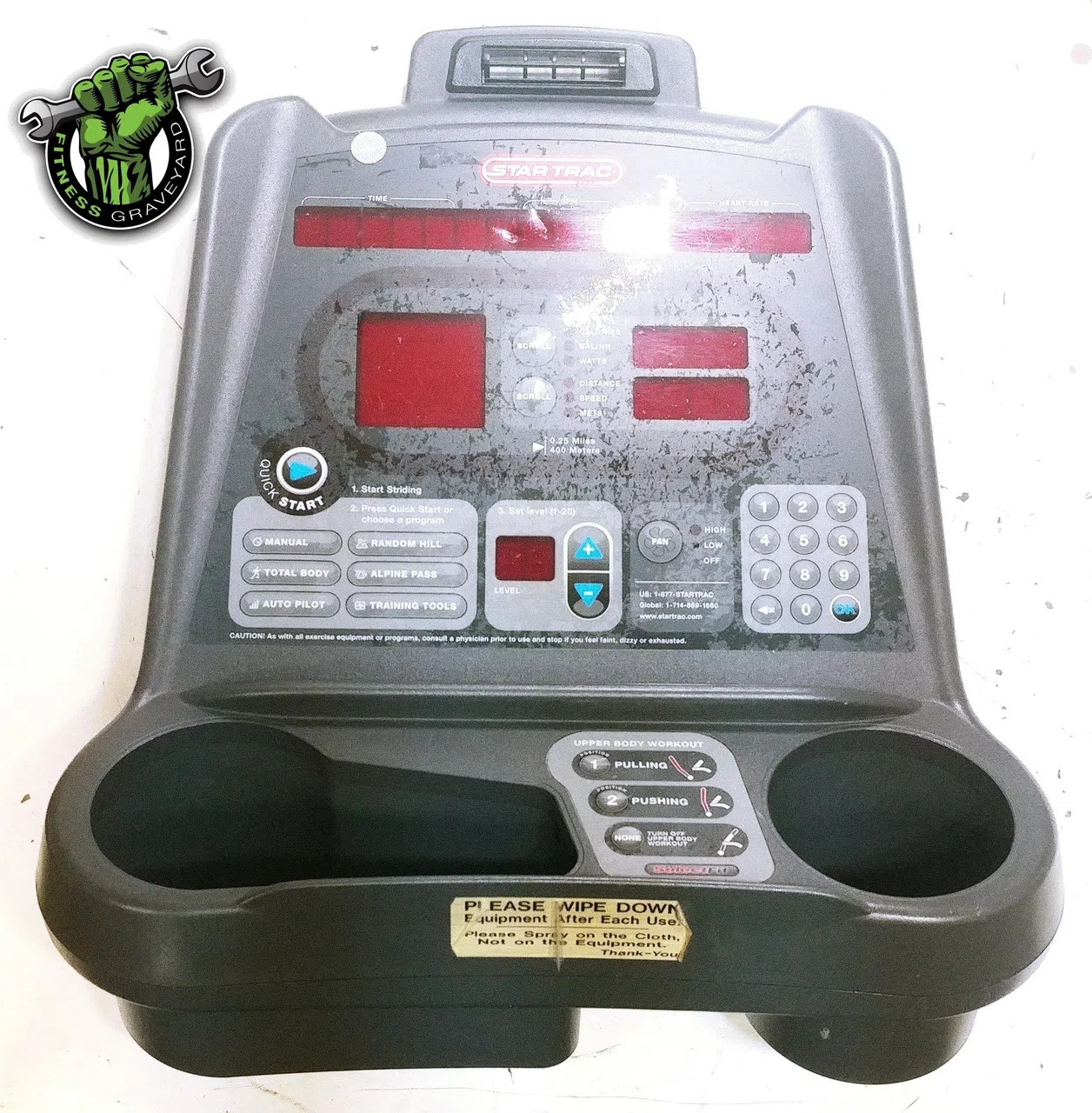 Star Trac Elliptical Console USED