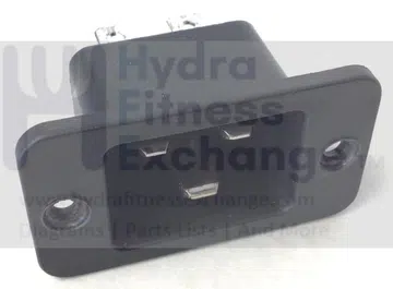 True Fitness Treadmill Power Entry Socket Input Module 90319600 & 70319600