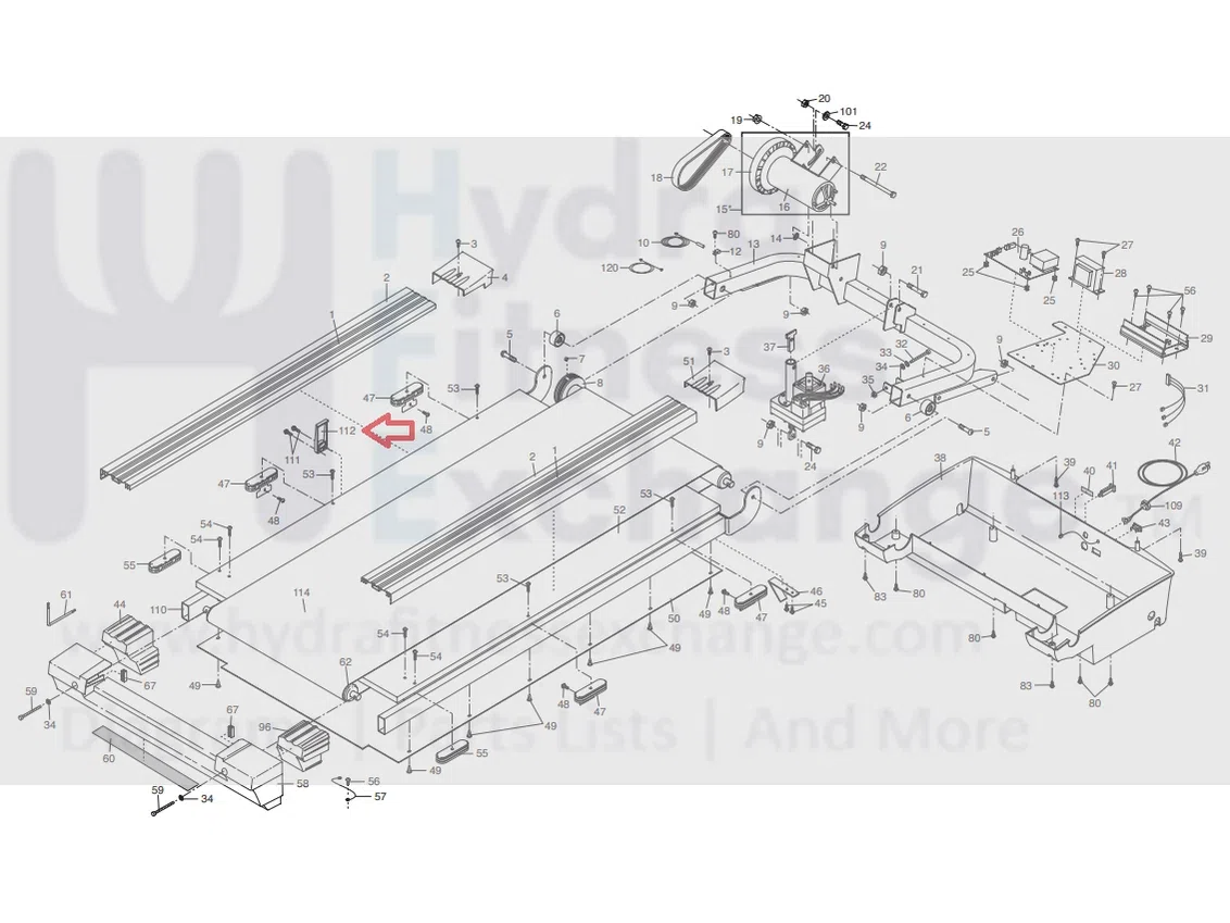 Image NordicTrack Treadmill Catch Latch Frame Cover 160328
