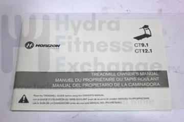 Horizon Fitness CT12.1 CT9.1 Treadmill Owners Manual English French 1000113350