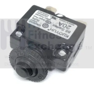 Circle Fitness Treadmill Reset Fuse Power Entry Circuit Breaker 20A 88 Series