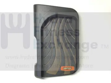 AFG Horizon Fitness Elliptical Left Foot Pedal with Pad 1000213626 and 1000204919