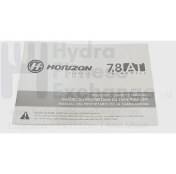 Horizon Fitness 7.8AT TM758 TM1000 Treadmill Owner's User Manual 1000439969