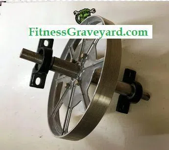 Cybex Arc Trainer 610A # 600AK002 ECB Pulley Crankshaft assy USED