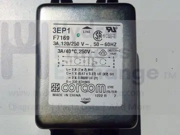 Corcom 3EP1 F7169 Treadmill Power Line Filter RFI/EMI 3 Amp 120/250V F7169