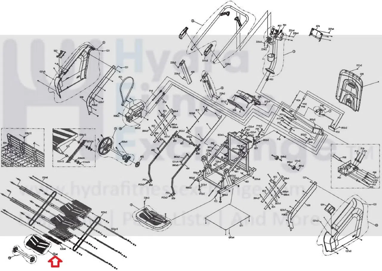 Matrix Retail Stepper Step Upper Pedal Set 1000412150