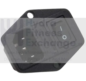 Used Spirit Sole Xterra Elliptical Power Entry On Off Switch Socket with Fuse F030053