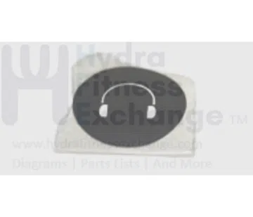 AFG Horizon Vision Fitness Elliptical Audio Out Sticker 077115