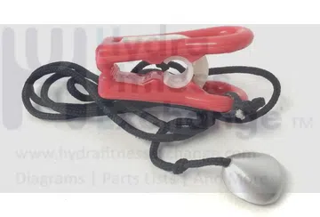 Xystos XT1 Treadmill Silver Magnetic Safety Key Lanyard xystos-x1-safety