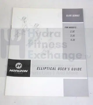 Horizon Fitness 2.3E 3.3E 4.3E Elliptical Owner's Manual 049678-CX