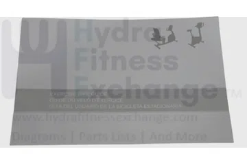 AFG Horizon Fitness 7.3AU Elite R7 U7 Stationary Bike Owner User's Manual 1000352966