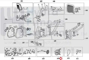 Horizon Fitness Elite R7 - RB018 Stationary Bike Flywheel Set 1000353778