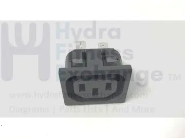 Cybex 530S (SN Z0601-C1003) Upright Stepper Power Entry Socket Courtesy Outlet