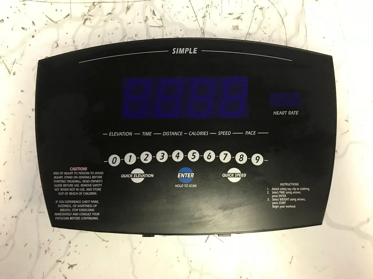 Vision Treadmill T9200 # 1000095059 - Simple Console - USED - REF #10312-JG3319