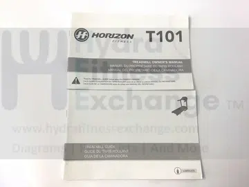 Horizon Fitness CT5.2 T101 Treadmill Manual Manipulate & Assembly 1000114154
