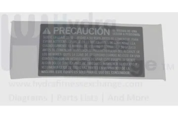 Horizon Advanced Fitness Group Treadmill Warning Label 1000217184