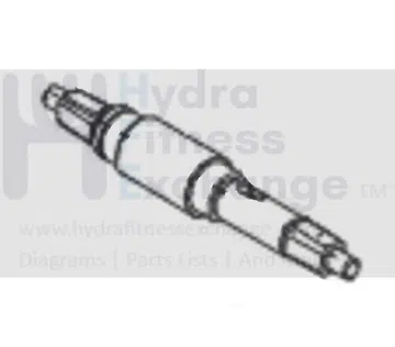 Horizon Fitness E701 - EP231 Elliptical Foot Pedal Axle Set 1000095424