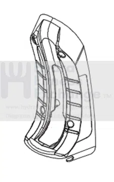 Horizon Fitness EP573D Elliptical Mid Cover Set 1000346004