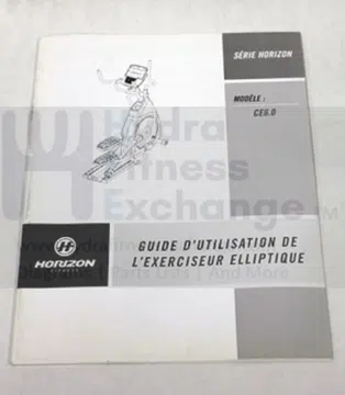 Horizon Fitness CE6.0 - EP506B Elliptical Owner User's Manual 1000092601
