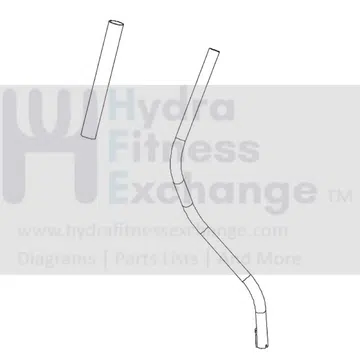 Horizon Merit Fitness EP230B EP230D EP230C EP230 E901-SM Elliptical Left Upper Handlebar Set 1000094002